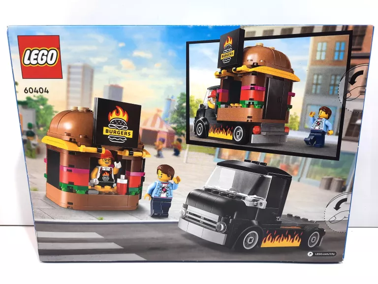 LEGO 60404 CITY CIĘŻARÓWKA Z BURGERAMI