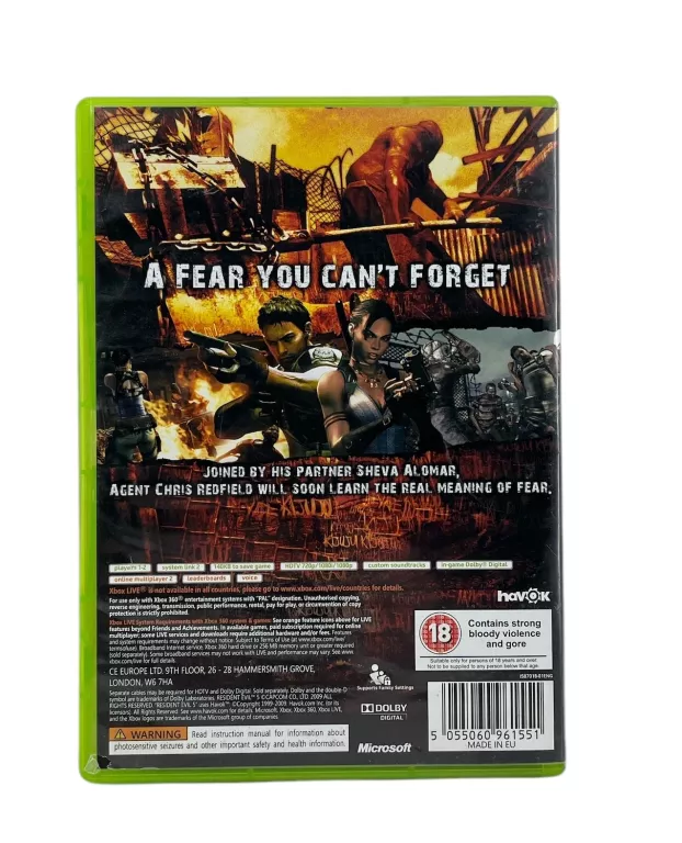 GRA XBOX 360 RESIDENT EVIL 5