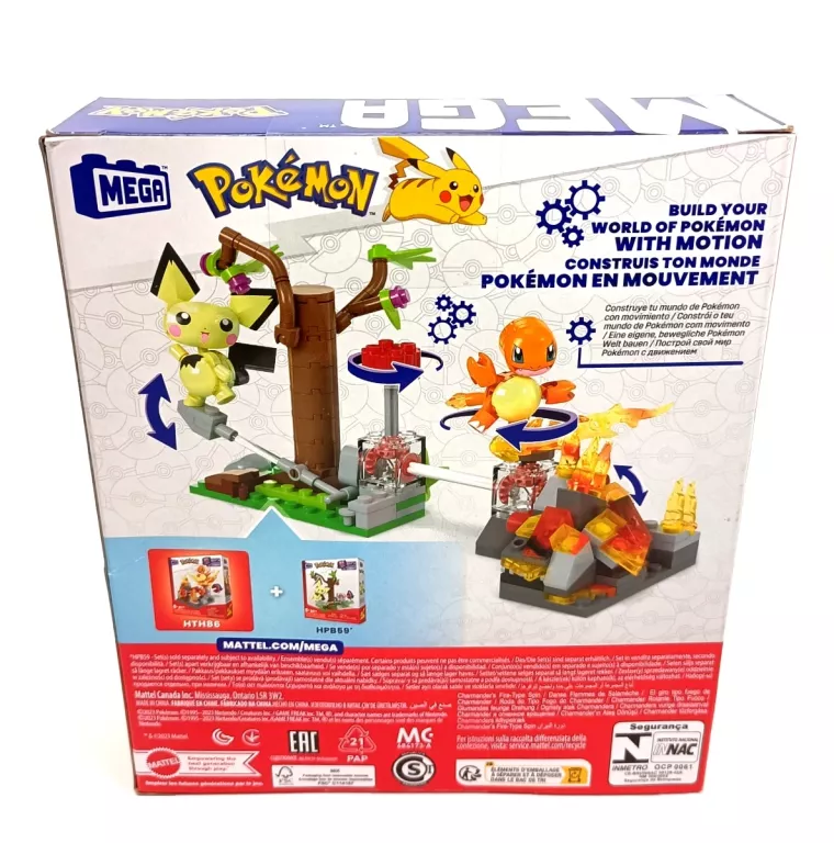 KLOCKI MEGA POKEMON OGNISTY ATAK CHARMANDERA