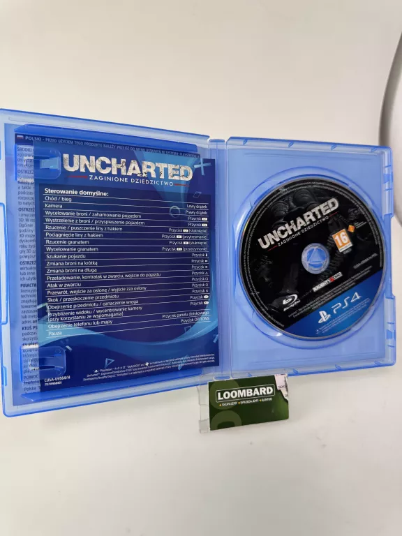 GRA PS4 UNCHARTED ZAGINIONE DZIEDZICTWO