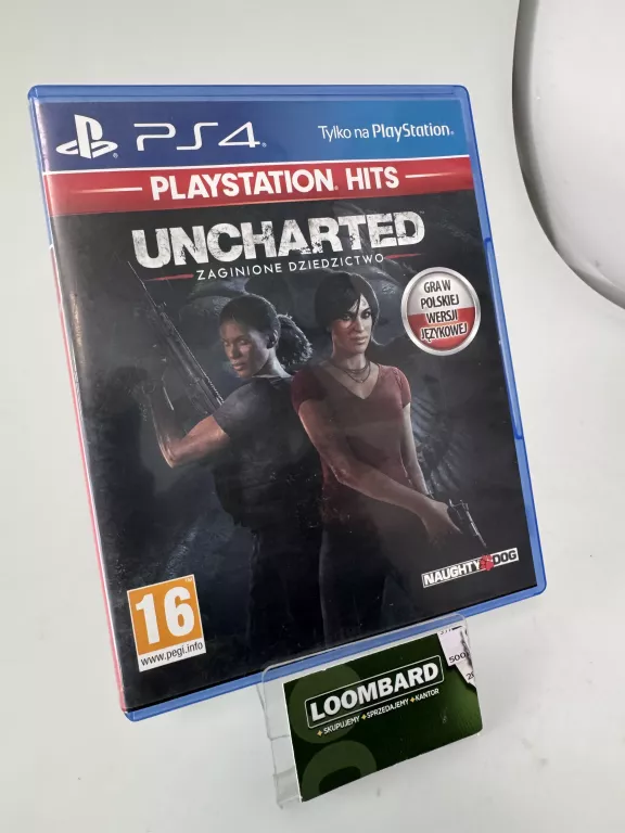 GRA PS4 UNCHARTED ZAGINIONE DZIEDZICTWO