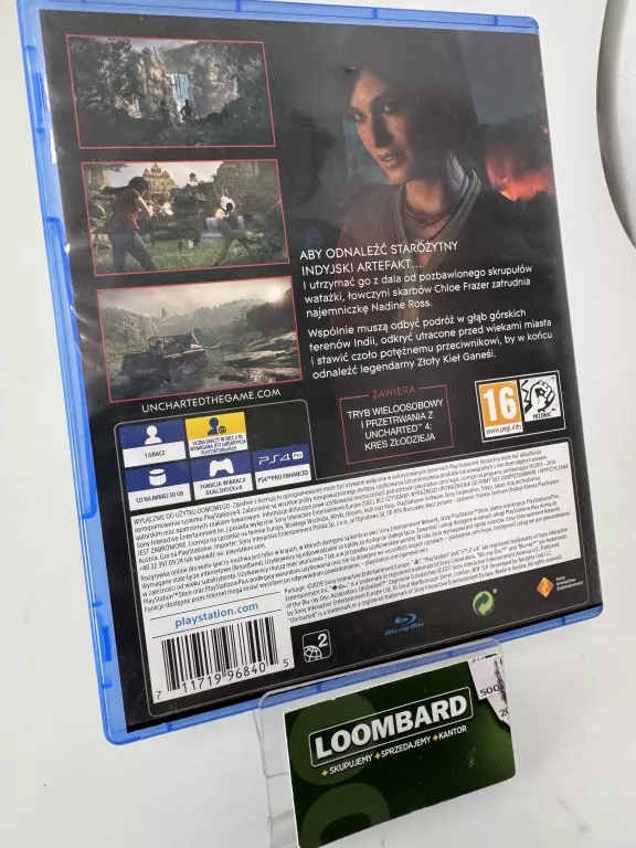 GRA PS4 UNCHARTED ZAGINIONE DZIEDZICTWO