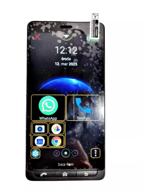 SUPER TELEFON SMARTFON DLA SENIORA BEAFON M5 16GB CZARNY LTE