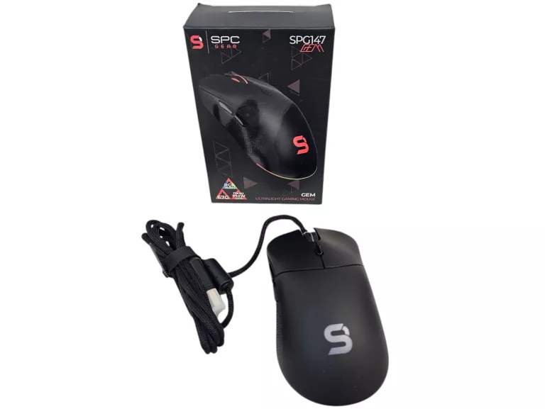 MYSZ PRZEWODOWA SPC GEAR GEM SPG147 DLA GRACZY RGB GAMINGOWA