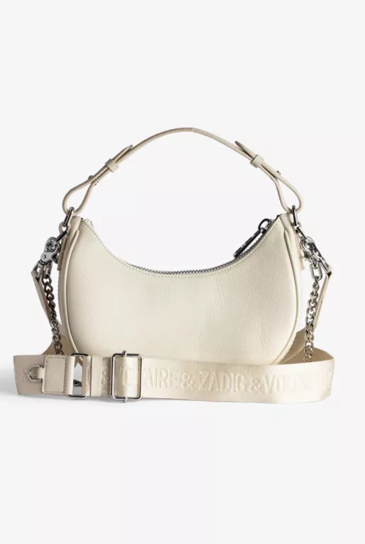 TOREBKA SKÓRZANE HOBO ZADIG&VOLTAIRE BEŻOWA