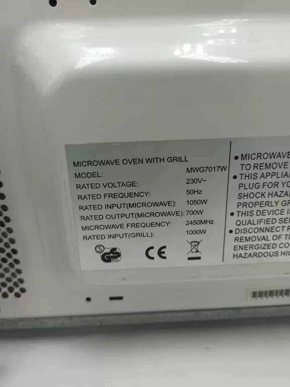 KUCHENKA MIKROFALOWA MDA MWG7017W