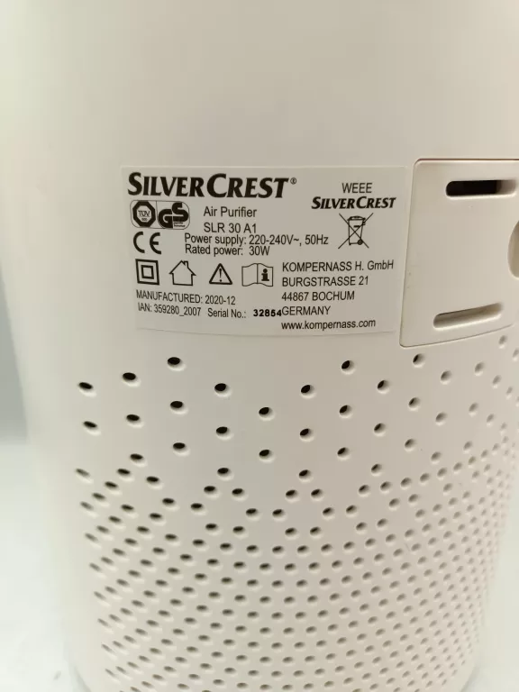 OCZYSZCZACZ POWIETRZA SILVERCREST SLR 30 A1