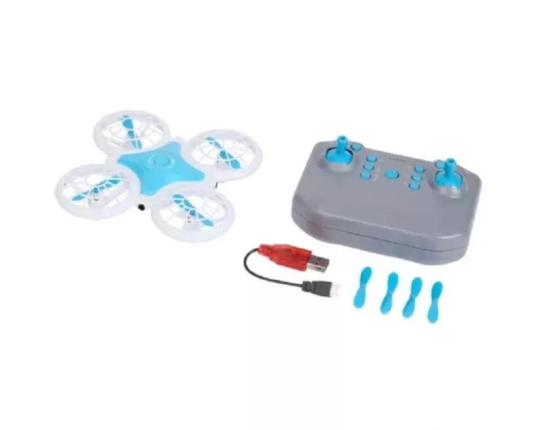 DRON SONEM DRON ZABAWKA LEDY BEZPIECZNY DRON NIEBIESKI