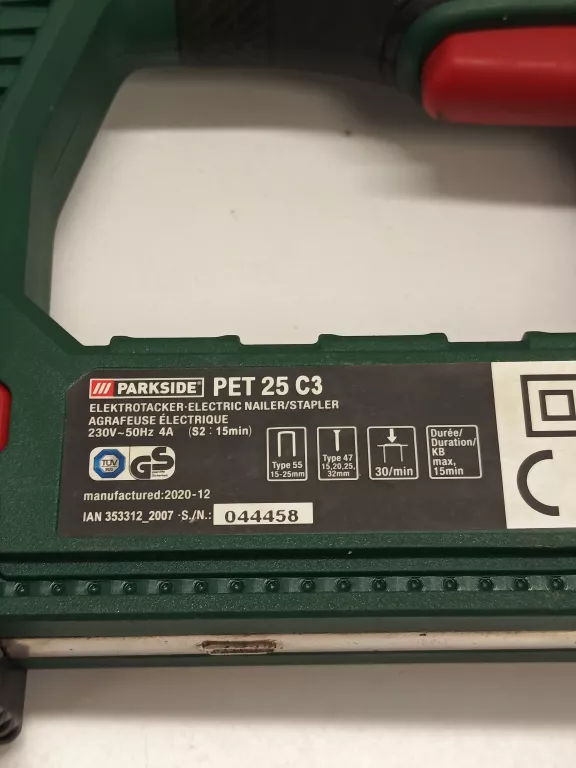 ZSZYWACZ PARKSIDE PET 25 C3