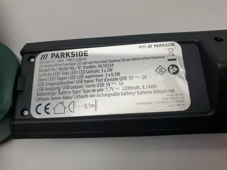 LATARKA LAMPA WARSZTATOWA LED PARKSIDE HG10334