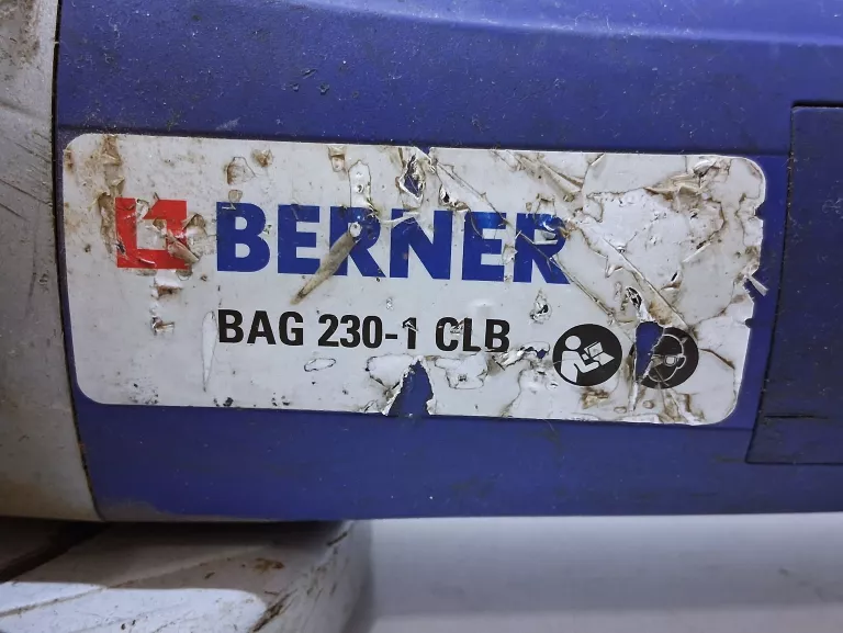 SZLIFIERKA KĄTOWA BERNER BAG 230-1 CLB 2400W 230MM