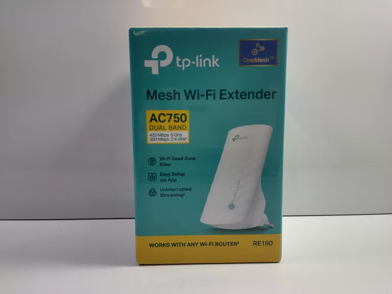 WZMACNIACZ SYGNALU WIFI TP-LINK RE190 AC750 DUAL BAND