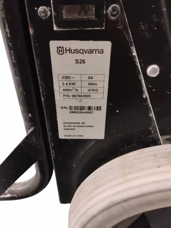 ODKURZACZ PRZEMYSŁOWY PYŁU I ŚCIERU HUSQVARNA S26