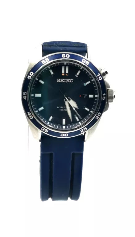 ZEGAREK SEIKO KINETIC 5M82-0BE0 Z NIEBIESKIM PASKIEM