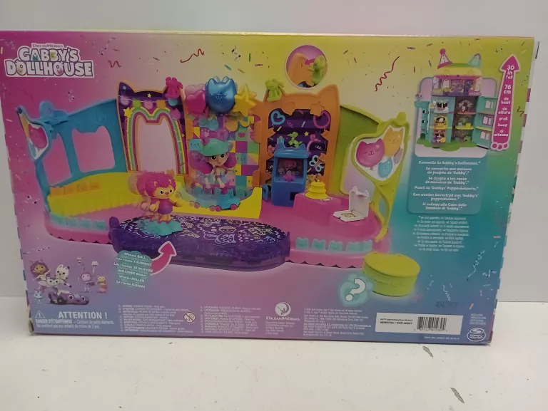 KOCI DOMEK GABI DUŻY ZESTAW POKÓJ IMPREZOWY Z RAMPĄ + 2 FIGURKI NA WROTKAC