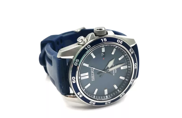 ZEGAREK SEIKO KINETIC 5M82-0BE0 Z NIEBIESKIM PASKIEM