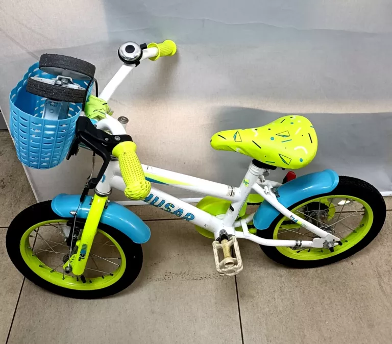ROWEREK DZIECIĘCY 14" HUSAR BIKE + DODATKOWE KOŁA BOCZNE