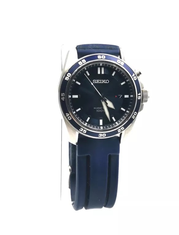 ZEGAREK SEIKO KINETIC 5M82-0BE0 Z NIEBIESKIM PASKIEM