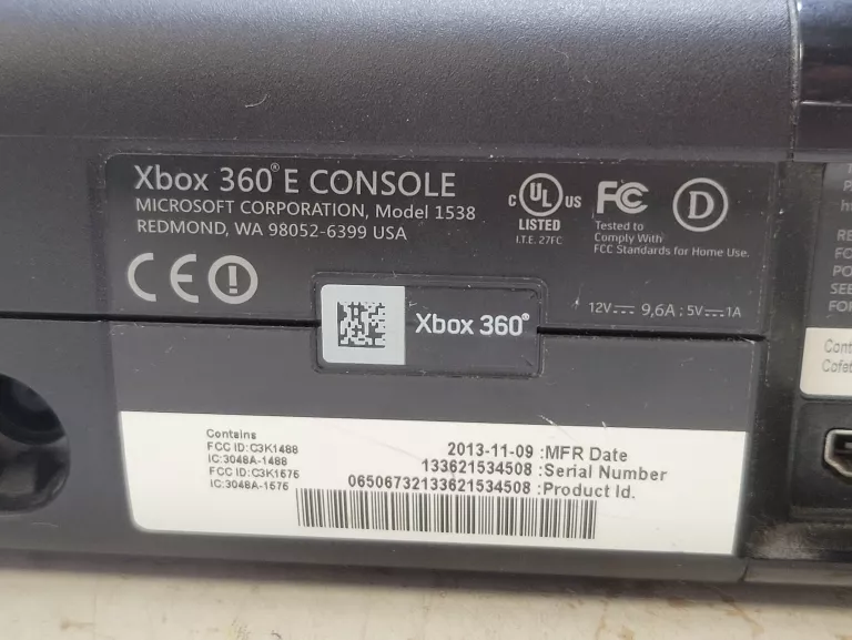 KONSOLA XBOX 360 320GB +KINECT, PADY, ZAS