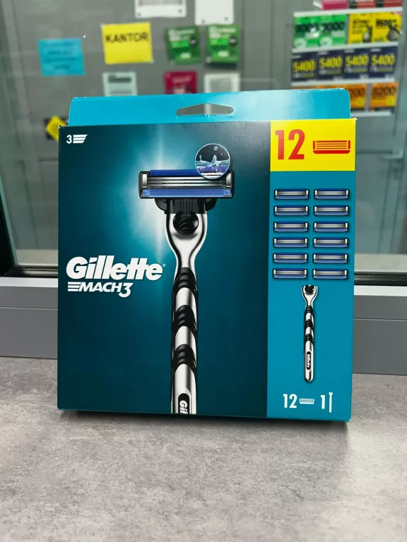 MASZYNKI GILLETTE MACH3 12 SZT