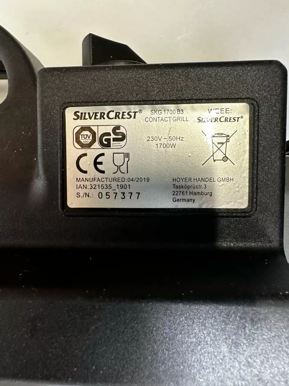 GRILL ELEKTRYCZNY SILVERCREST SKG 1700 B3