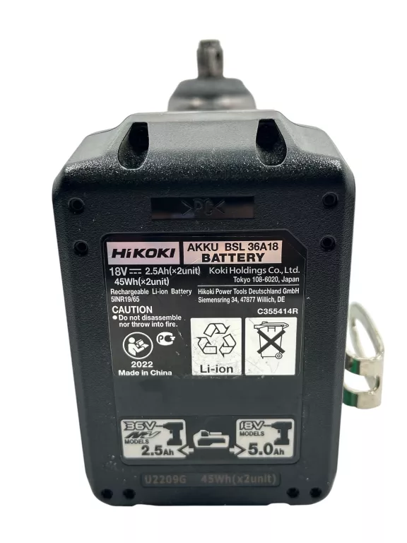 KLUCZ UDAROWY HIKOKI HITACHI WR18DBDL2 18 V