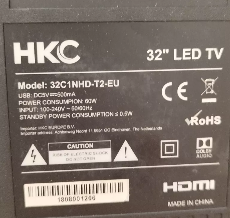 TELEWIZOR HKC 32C1NHDT2EU KARTON NIEORG