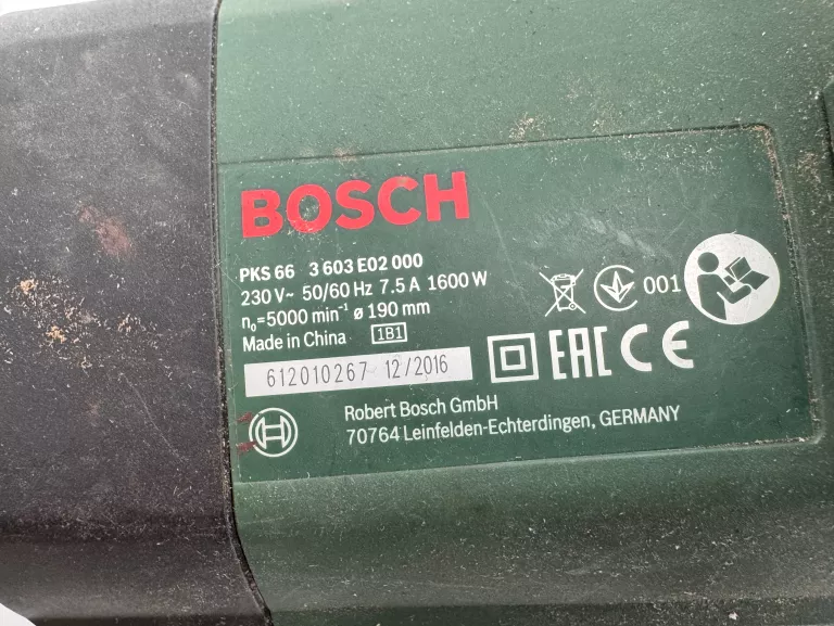 PIŁA TARCZOWA BOSCH PKS66 1600W