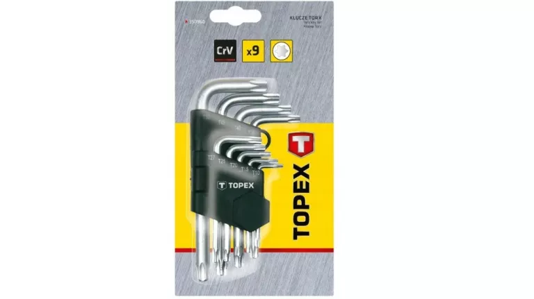 TOPEX KLUCZE TORX 9 SZTUK