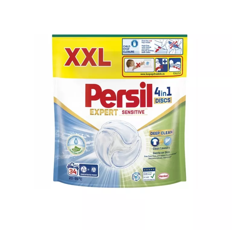 KAPSUŁKI DO PRANIA PERSIL DISCS 4 IN 1 EXPERT SENSITIVE - 34 SZT. 90001018