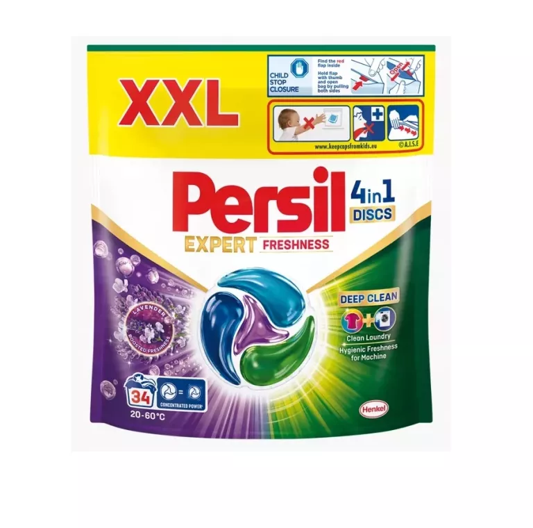 KAPSUŁKI DO PRANIA PERSIL EXPERT FRESHNESS DISC 4 IN 1 34 SZTUKI LAWENDA 9