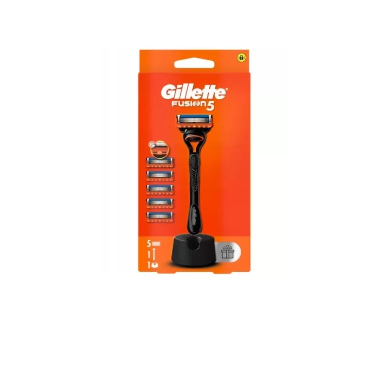 GILLETTE FUSION 5 MASZYNKA DO GOLENIA DLA MĘŻCZYZN + 5 OSTRZY 870021635679