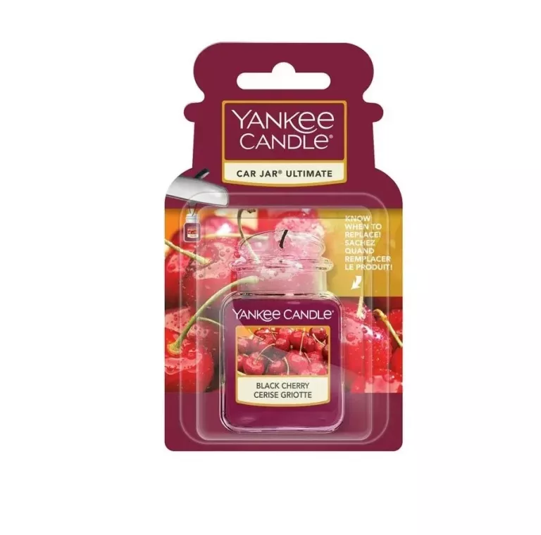 YANKEE CANDLE BLACK CHERRY CAR JAR ULTIMATE ZAWIES 5038580005684