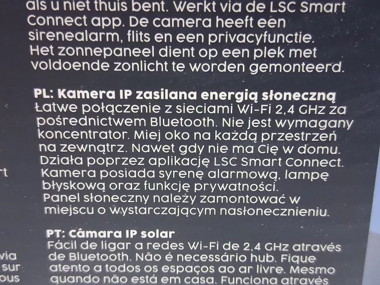 KAMERA SMART SOLAR IP CAMERA 1296P HD IGŁA