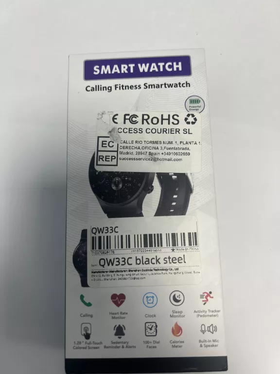 QW33 SMARTWATCH 1.28" IPS Z NFC, BLUETOOTH 5.1 I MONITORINGIEM ZDROWIA