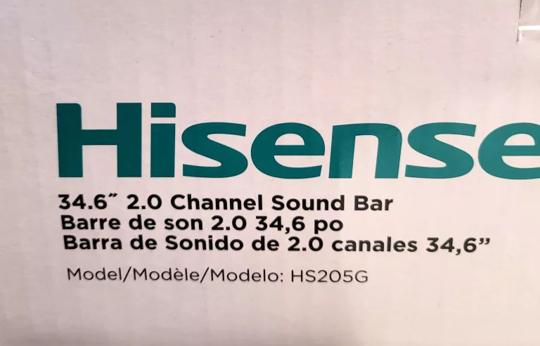 SOUNDBAR HISENSE HS205G 2.0 /120W