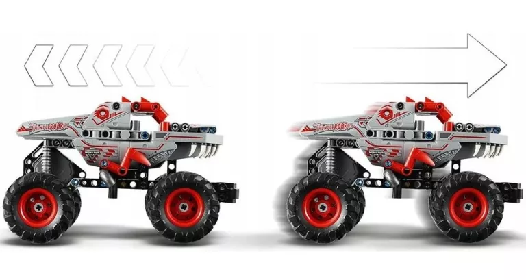 LEGO TECHNIC 42200 MONSTER JAM THUNDERROARUS Z NAPĘDEM TYPU PULL-BACK