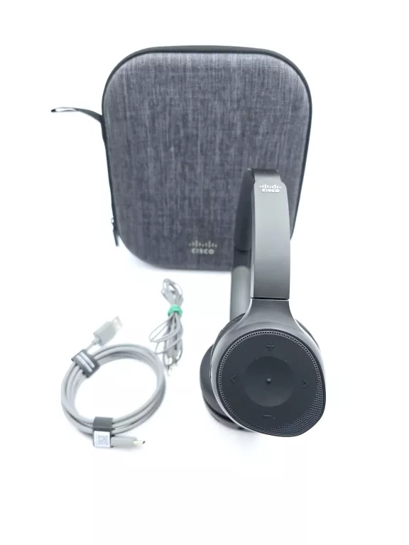 SŁUCHAWKI CISCO HS 730 + PRZEKAŹNIK + OKABLOWANIE + ETUI