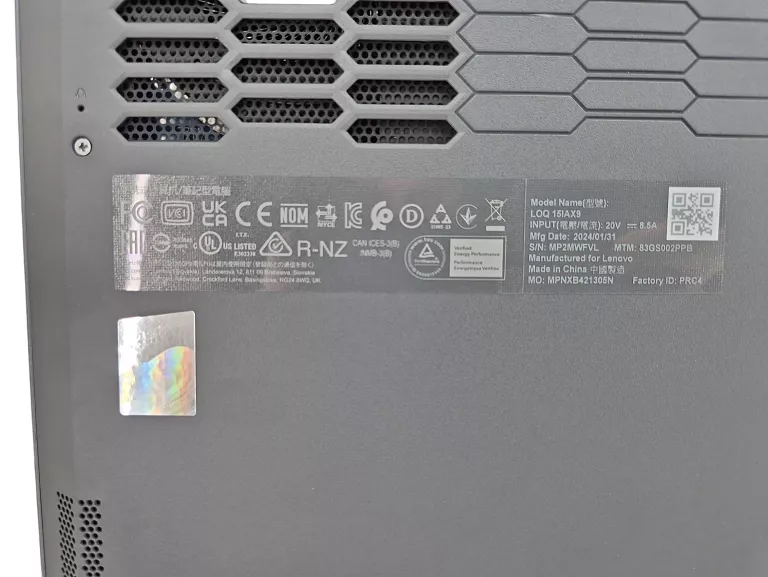 LAPTOP IBM, LENOVO LOQ 15IAX9 I5 16/512