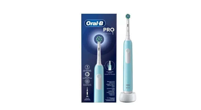 ELEKTRYCZNA SZCZOTECZKA DO ZĘBÓW ORAL-B PRO SERIES 1 BLUE NIEBIESKA