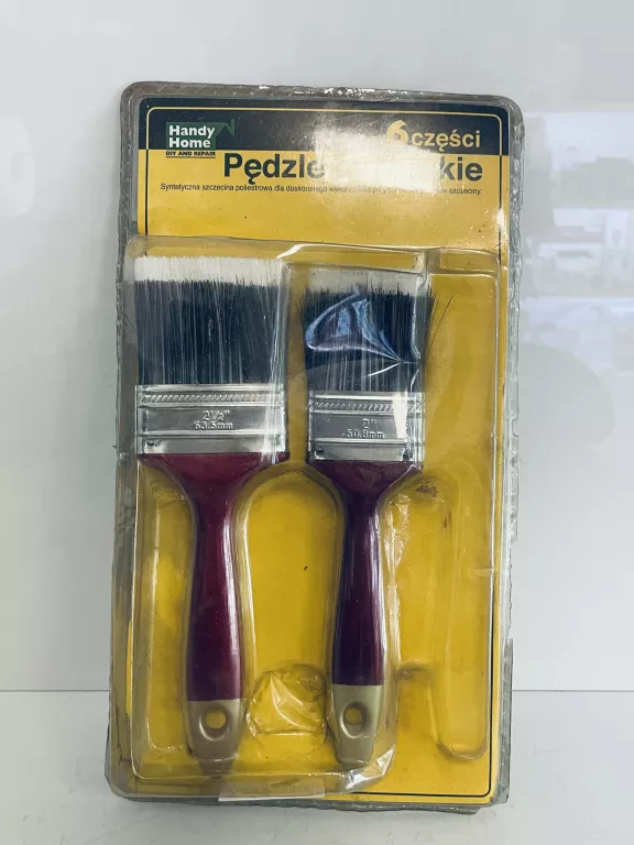 PĘDZLE DO MALOWANIA MALARSKIE ZESTAW 2SZT