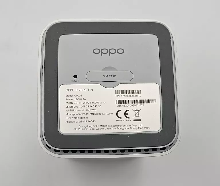 ROUTER OPPO 5G CPE T1A ZASILACZ