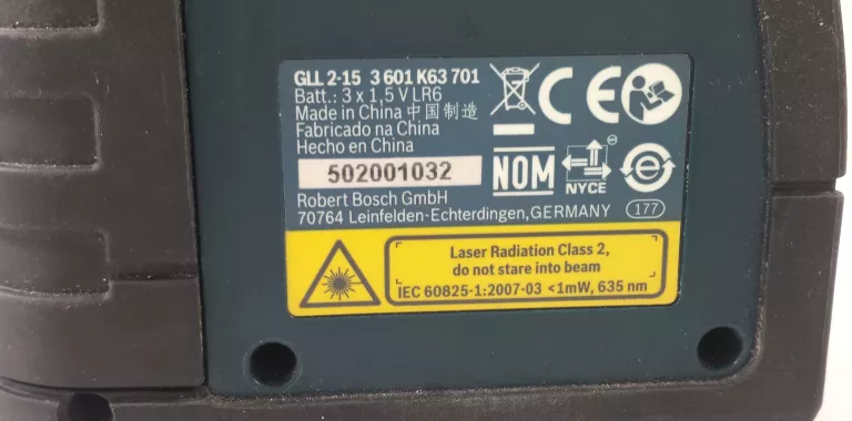 LASER KRZYŻOWY BOSCH PROFESSIONAL GLL 2-15