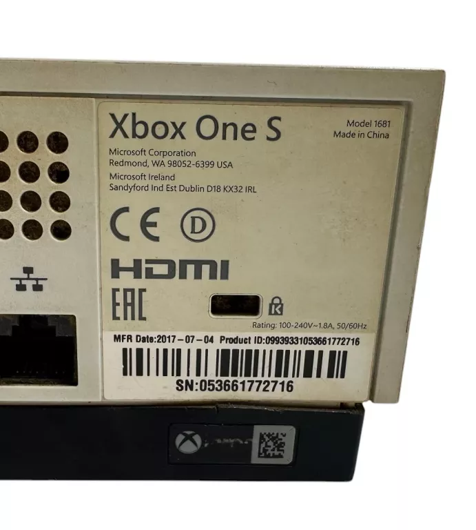 KONSOLA XBOX ONE S 1TB 1681!