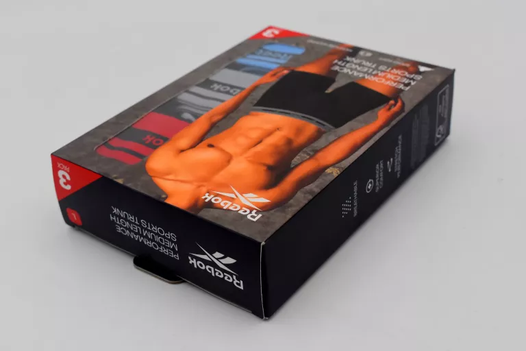 BOKSERKI MĘSKIE BIELIZNA MAJTKI CZARNE REEBOK 3PACK