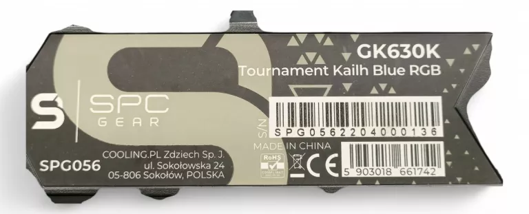 KLAWIATURA MECHANICZNA GAMINGOWA SPC GEAR GK630K