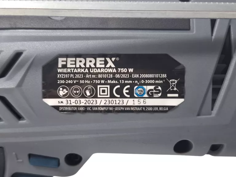 WIERTARKA UDAROWA FERREX 750 W 240V