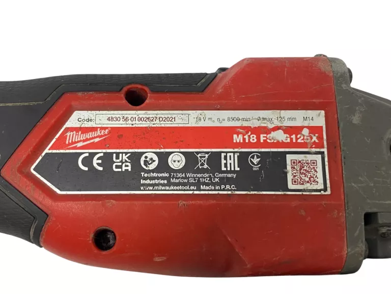 SZLIFIERKA KĄTOWA MILWAUKEE M18 FSAG125X 18V