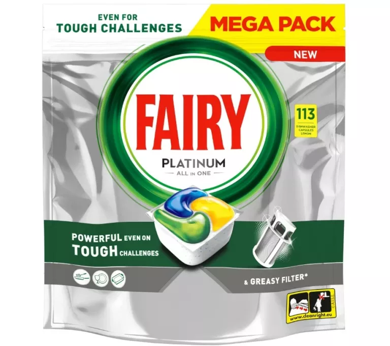 KAPSUŁKI DO ZMYWARKI FAIRY PLATINUM ALL IN ONE 113 TABLETEK