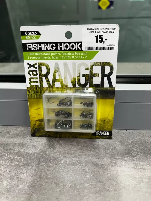 HACZYKI GRUNTOWE, SPŁAWIKOWE MAX RANGER 2 60 SZT